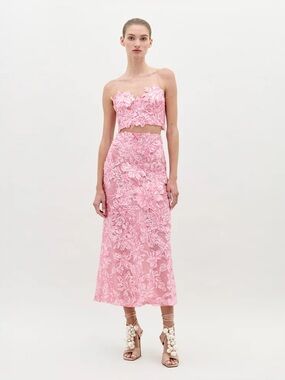 Silvia Tcherassi Pink Alida Skirt Set
